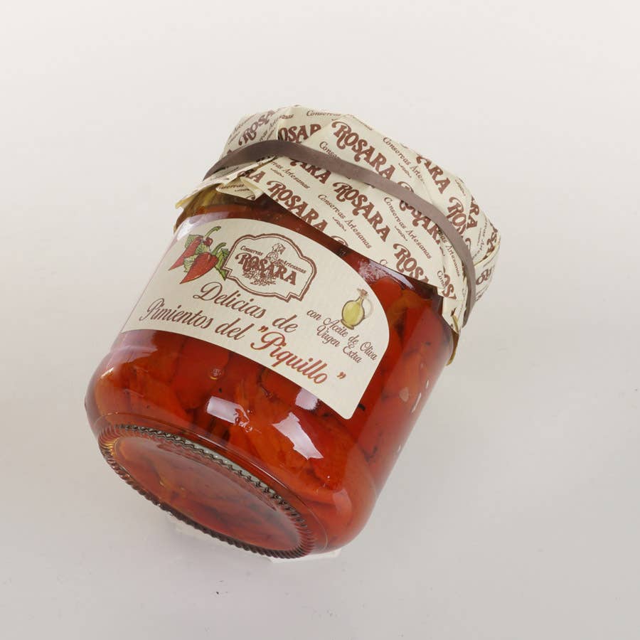 Conservas Rosara - Wholesale Pickled Vegetables - DELICACIES OF PIQUILLO PEPPERS JAR 212 ml.