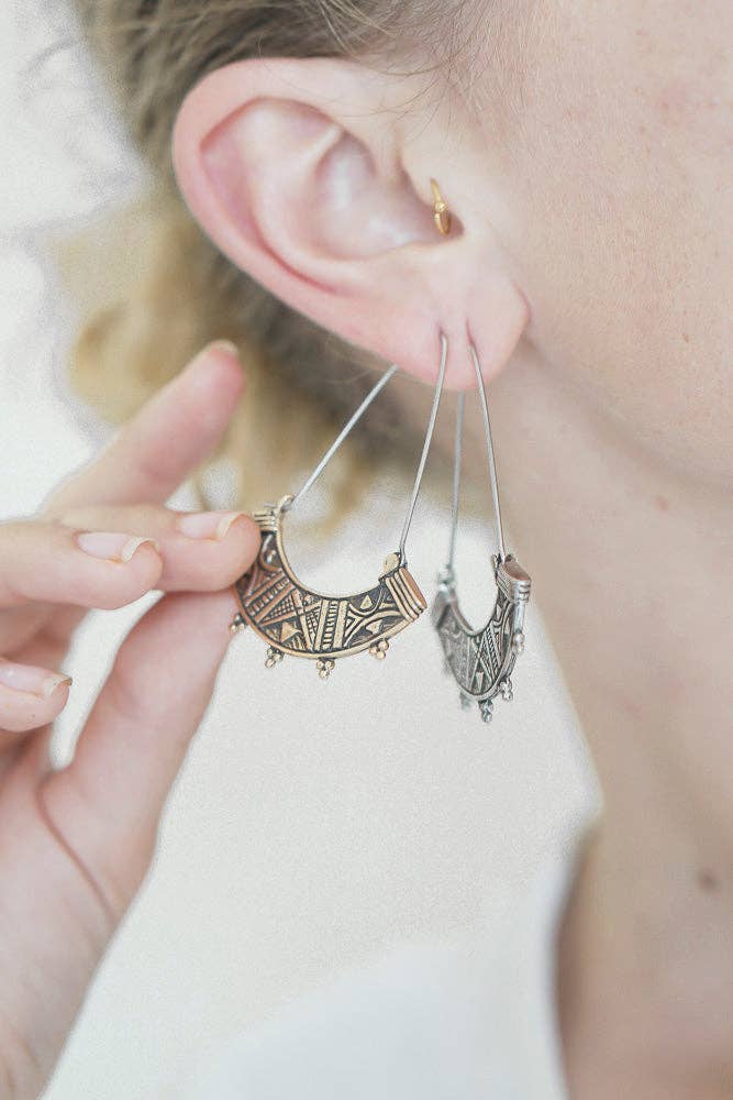 Nakila Collective - Vendita all'ingrosso Orecchini pendenti - Cerchio Ambhika4