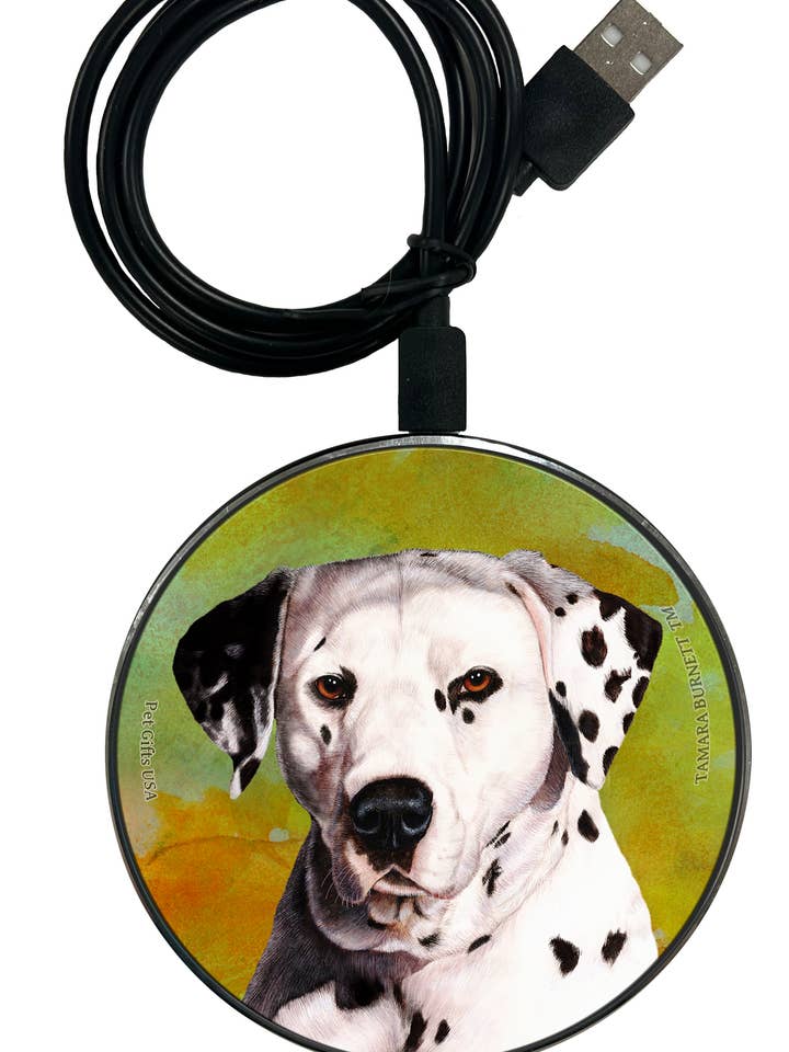 Carregador de Telemóvel Dalmatian Preto e Branco - Zoomies por atacado de Pet Gifts USA, LLC
