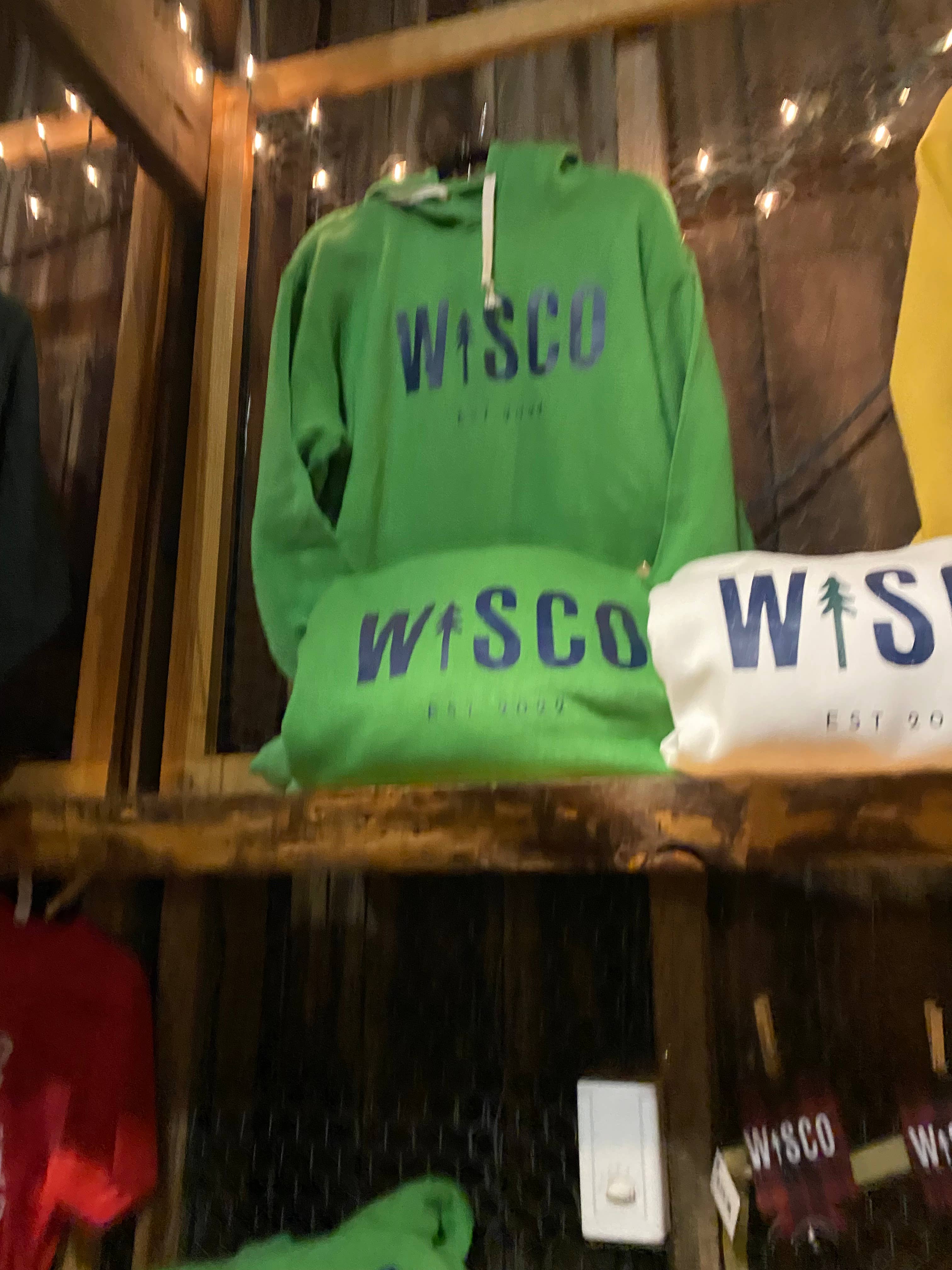 Wisco Clothing Co. - Wholesale Hoodie - Unisex - WISCO Green Navy Unisex Hooded Sweatshirt6
