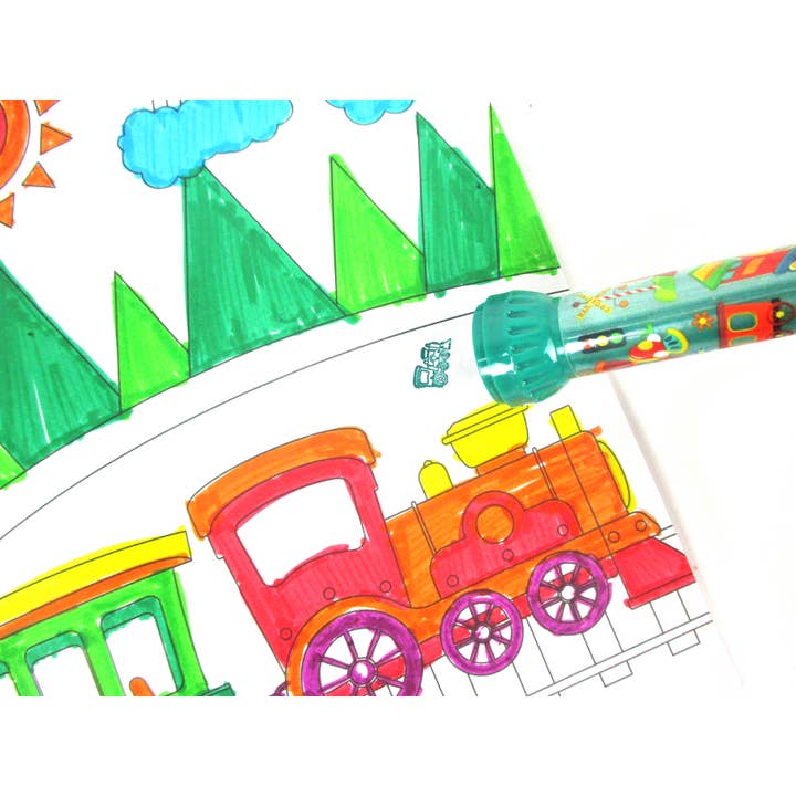 Tiny Mills - Wholesale Markers - Kids & Baby - Train Stamp Marker Set - Set of 10