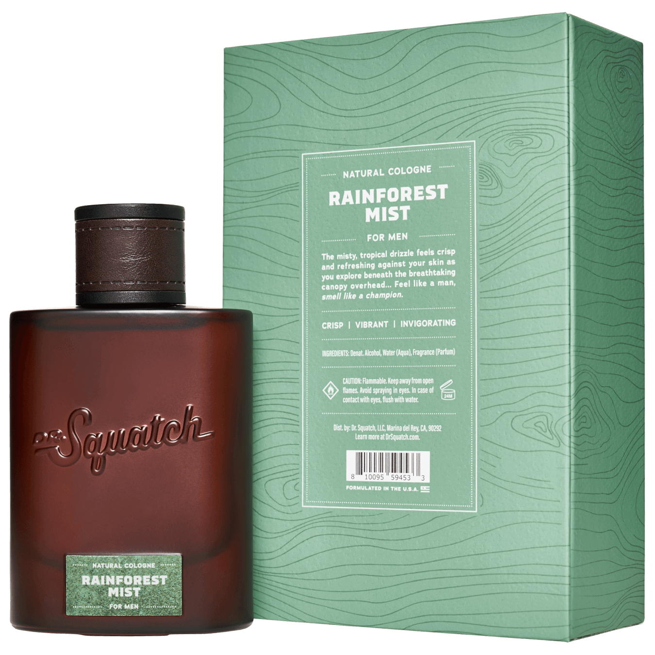Dr. Squatch - Wholesale Cologne Spray - Rainforest Mist Cologne - 6 Units0
