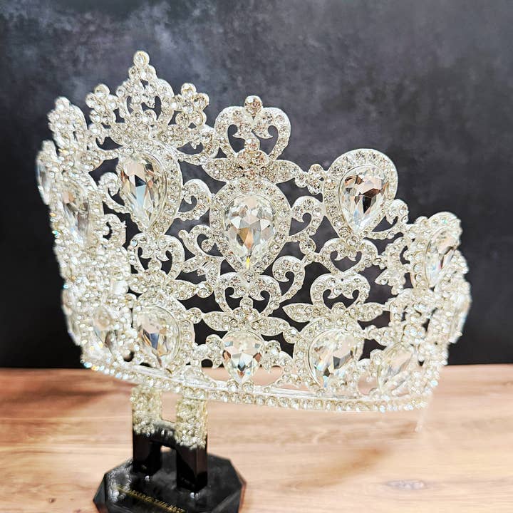 Happy Dream Gifts - Wholesale Party hat/crown - Pageant Crown, Quinceanera Comb Crown, Silver Crystal Crown1