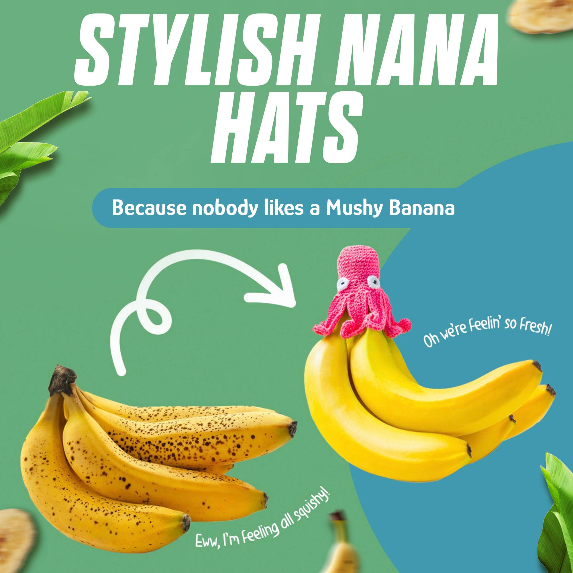 Nana Hats® - Wholesale Kitchen Tool/Gadget - Monkey Nana Hat | Includes 2 Stretchy Silicone Caps with Magnets6