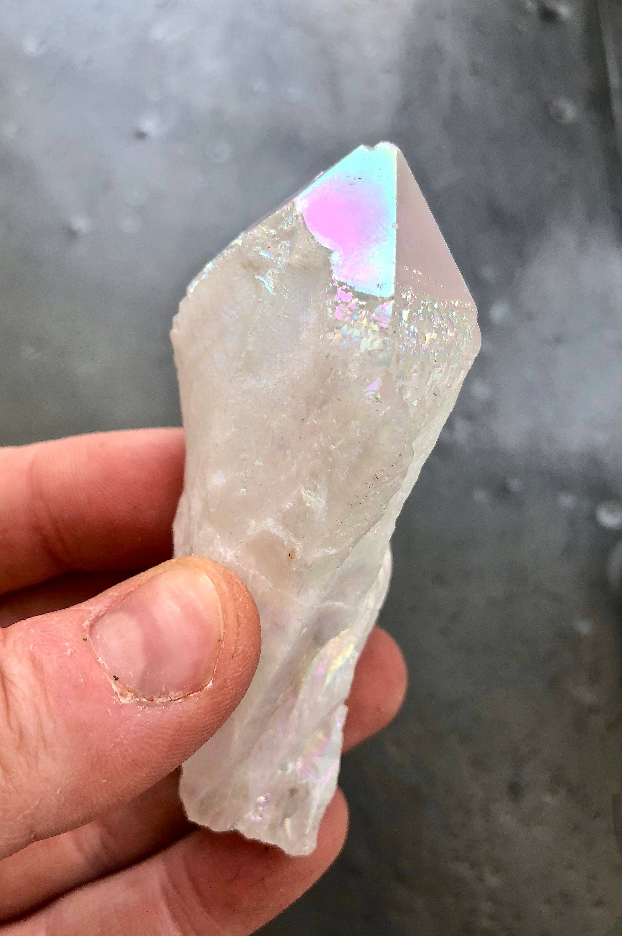 New Moon Beginnings - Wholesale Spiritual Stone/Crystal - Raw Angel Aura Quartz Crystal Point4