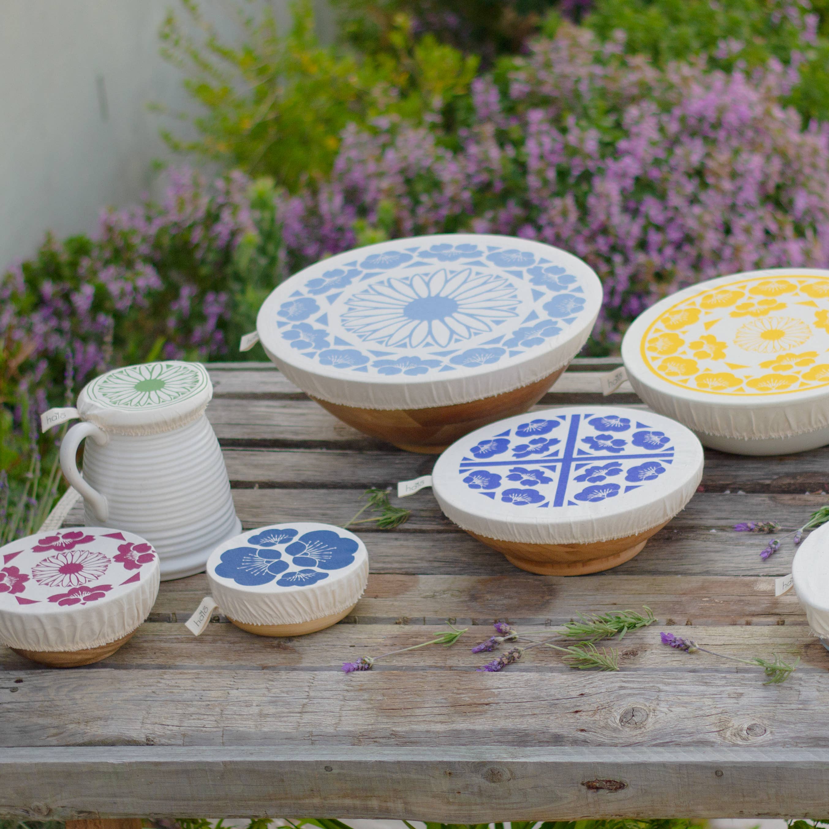 Spaza Home UK - Wholesale Food Storage Wrap/Bag - Halo Dish and Bowl Cover Medium | Edible Flowers2