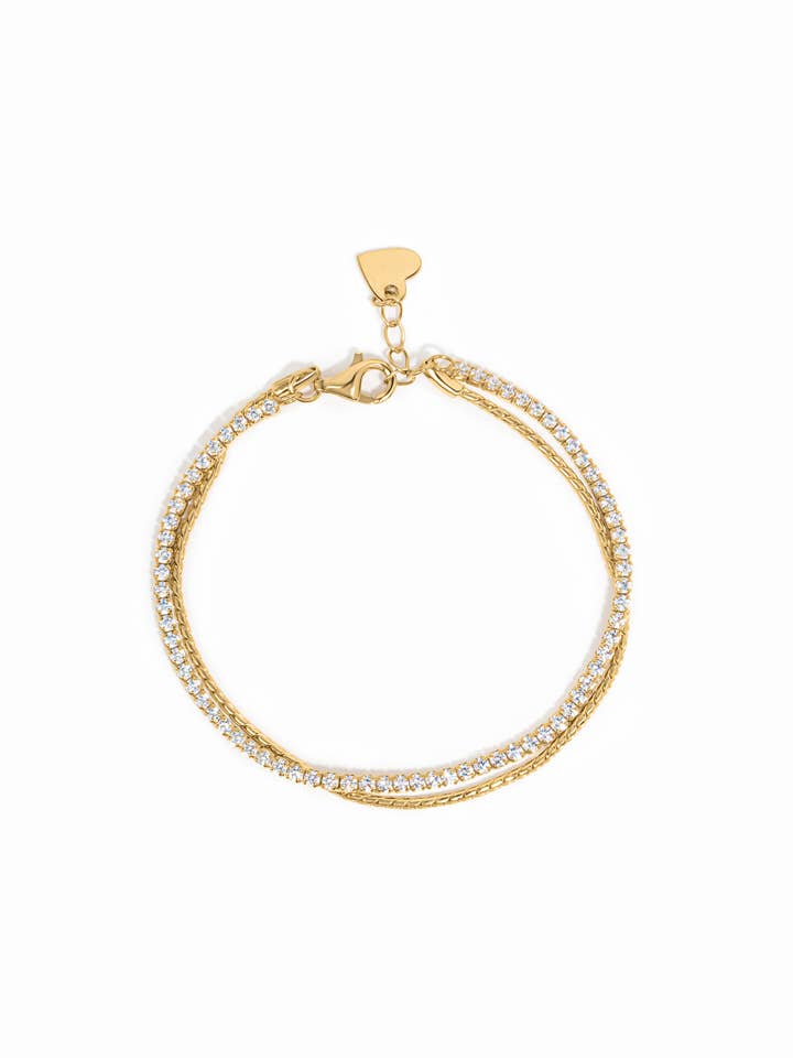 Tennis- und Kettenarmband-Set für den Großhandel von Sami Jewels