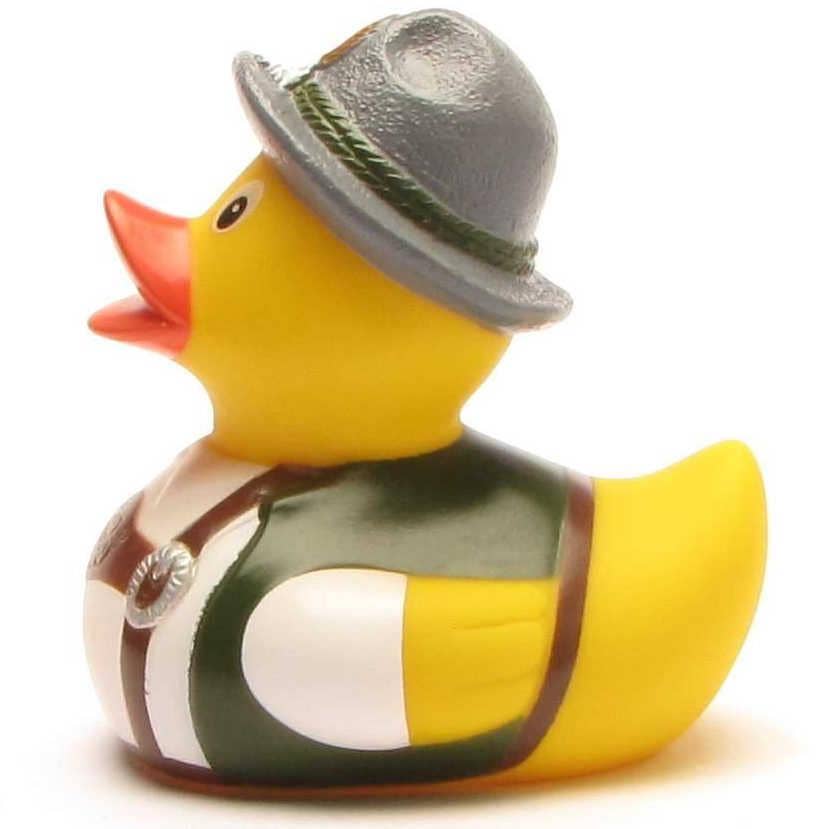 Duckshop - Vente Jouet pour le bain – bébé - Canard en caoutchouc bavarois traditionnel3