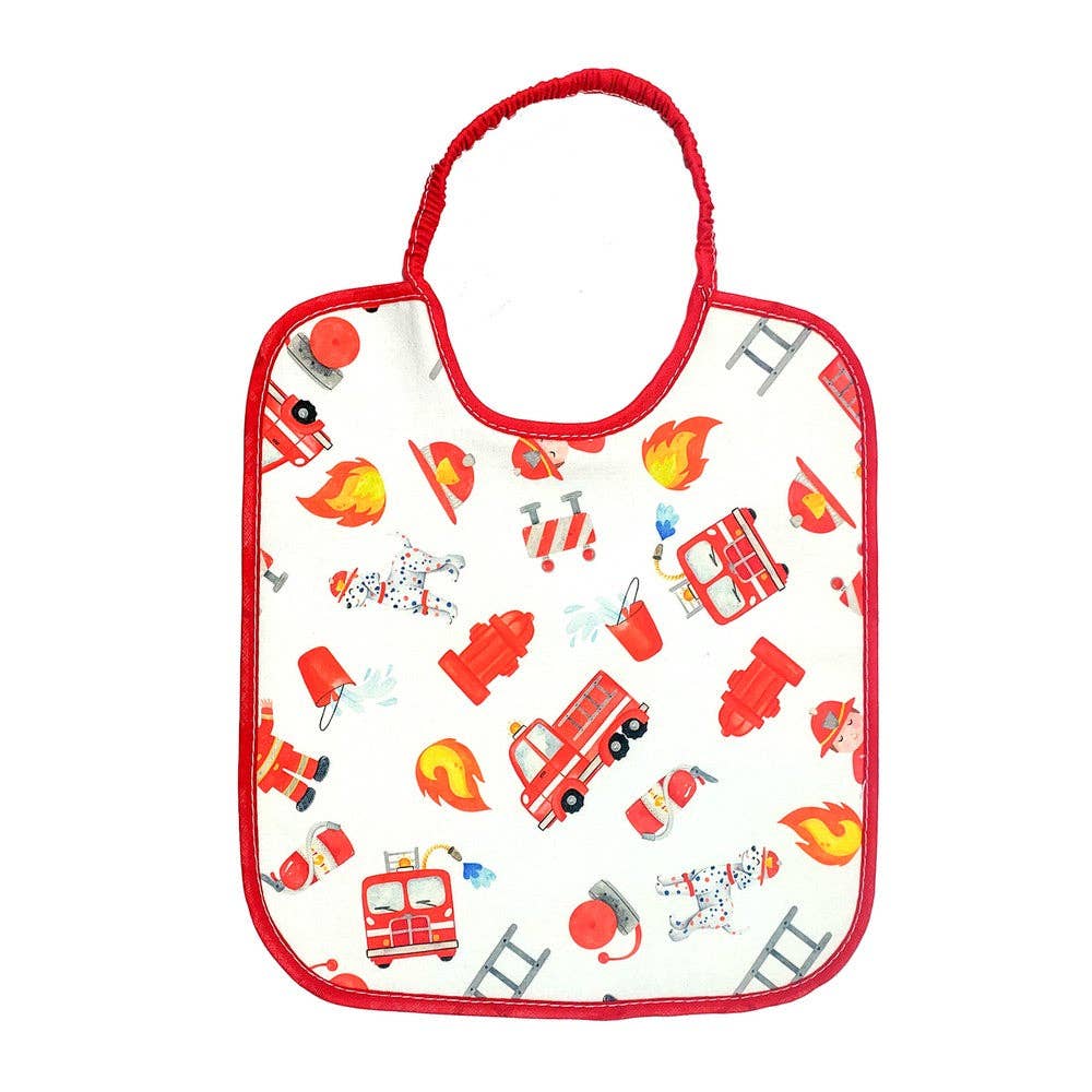 Almatex srl - Wholesale Bib - Baby - CHARLIE/SPLASH bib in printed fabric, paired, cm.25x28 with elastic0
