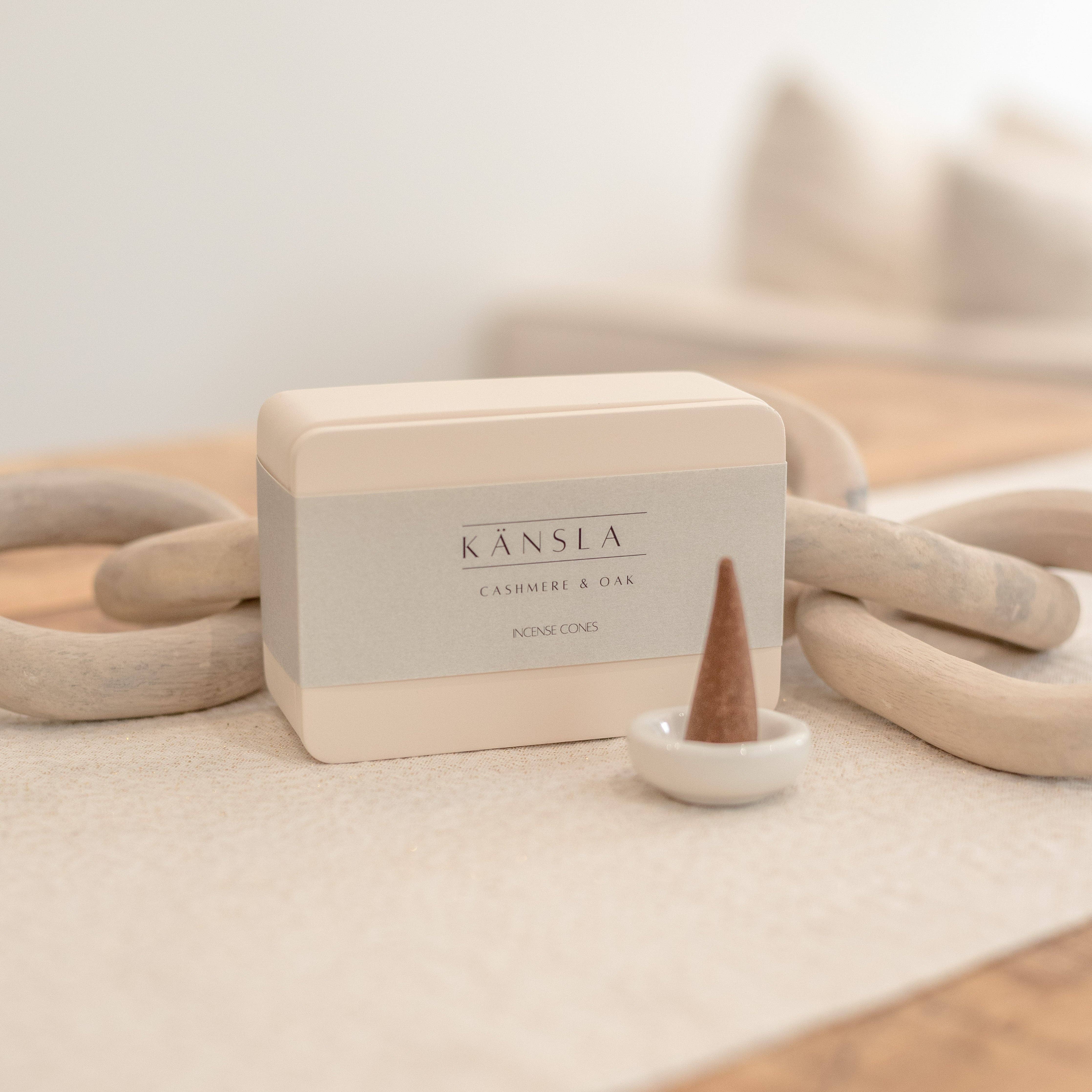 kansla – wholesale Incense – Cashmere & Oak Incense Cones