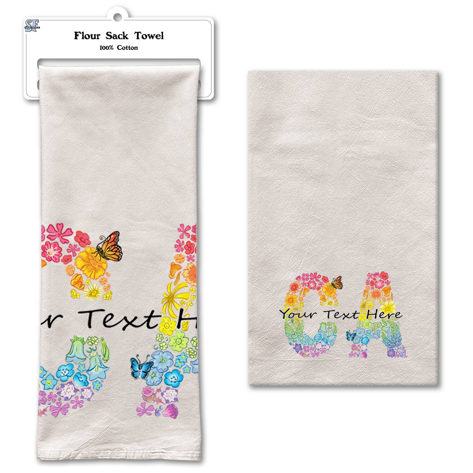 SF Mercantile - Wholesale Tea Towel - Customizable Flour Sack Tea Towel 22" x 36"25