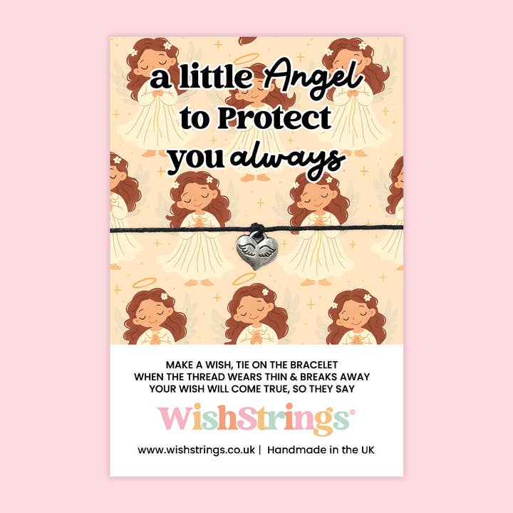 A Little Angel to Protect You Always - WishStrings Wish Bracelet - WS284♥ for wholesale by WishStrings