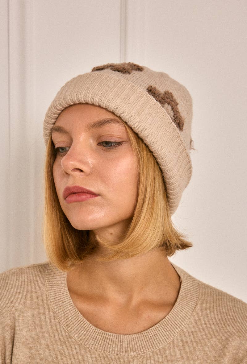 BYREN | ÉLINE L'ATELIER - Wholesale Beanie - Women's - Floral Wool Beanie MJ206SD4