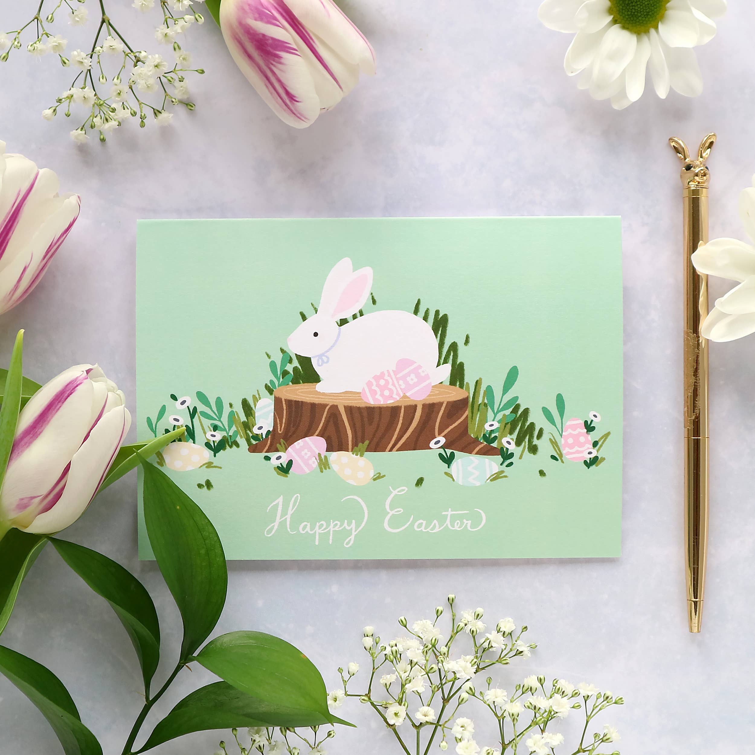 Hux Loves Honey - Wholesale Easter Card - Easter Bun1