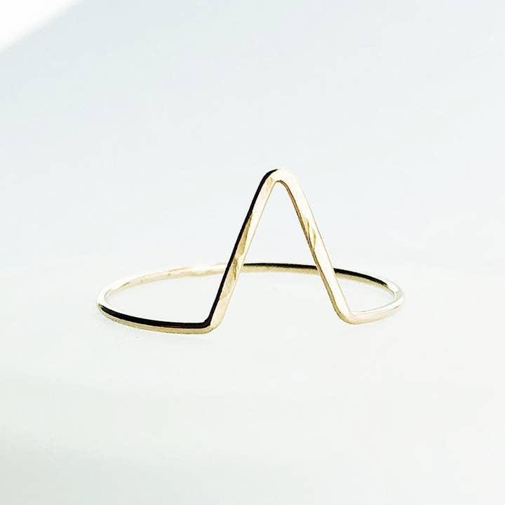 Chevron Ring | 14kt Gold Filled Chevron Ring for wholesale by From Brooklyn With Love