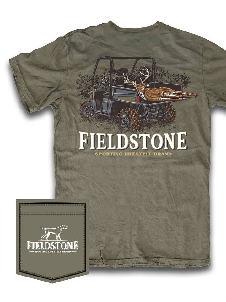 Fieldstone - Sporting Lifestyle Brand - Wholesale Screen Printed T-Shirt - Men's - UTV Deer (621)0