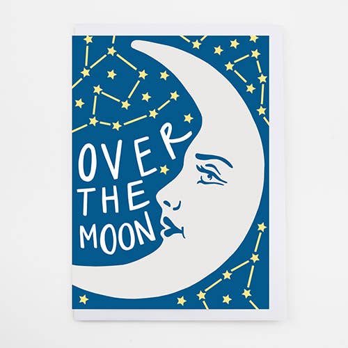Tatty Devine La Luna Everyday Greeting Card for wholesale by Alison Hardcastle