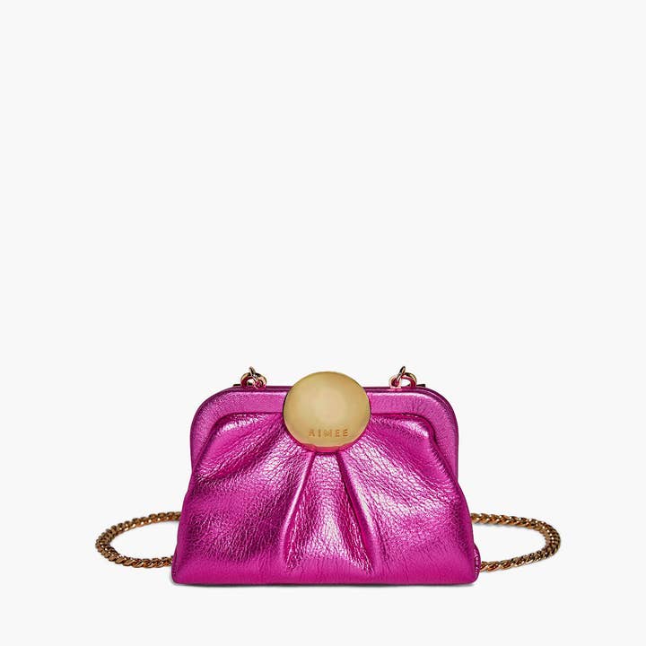 Metallic Power Pink Full Circle Micro Crossbody for wholesale on Faire0