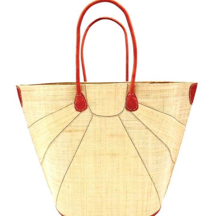 Shebobo - Wholesale Tote Bag - Women's - Sunburst Large Straw Tote Bag