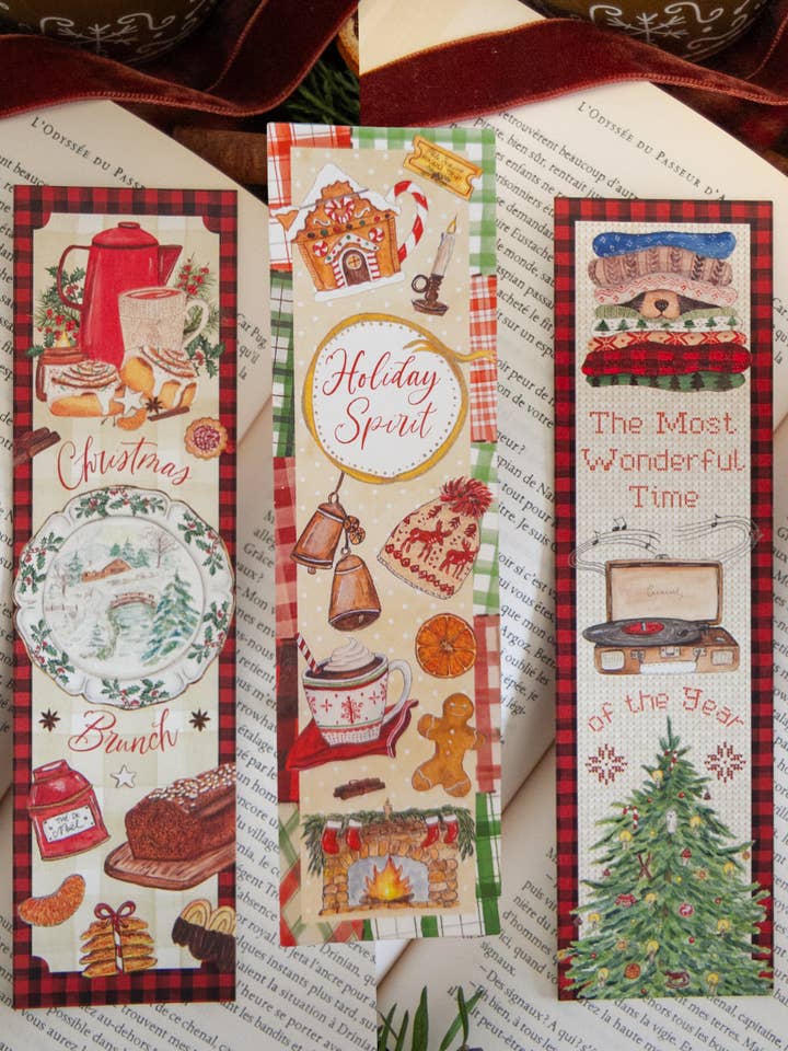 Set of 3 Winter Bookmarks for wholesale by CAROFROMWOODLAND