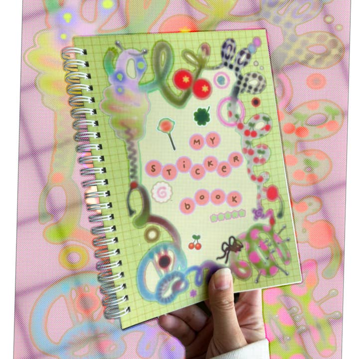 Spring Greens Sticker Book for wholesale by Milki Tea Studios