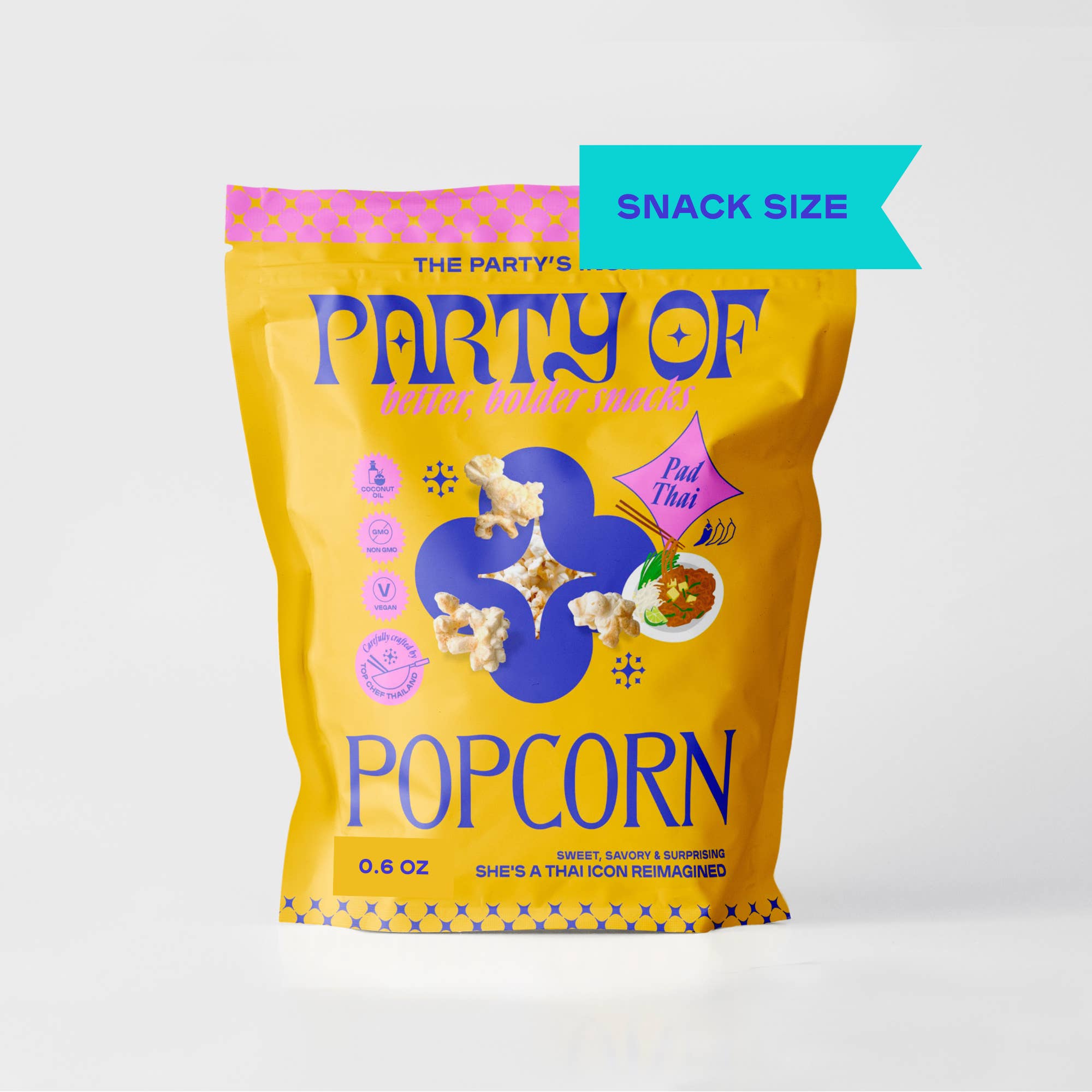 Party Of - Wholesale Puffed snack - Pad Thai Popcorn - Snack size (0.6 oz)