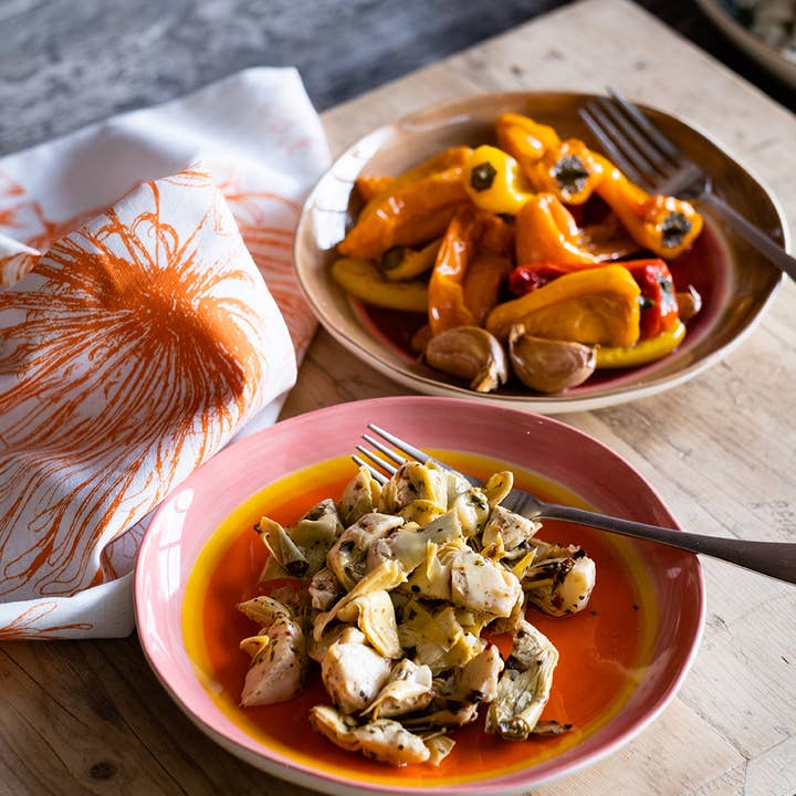 Contemporary Salad style plate for wholesale by Musango