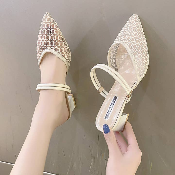 Kustom Kreations Goods - Wholesale Low Heels - Women's - Point Toe Block Heel Sandals