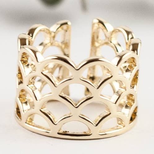 scallop ring for wholesale by Wild Abandon Jewelry