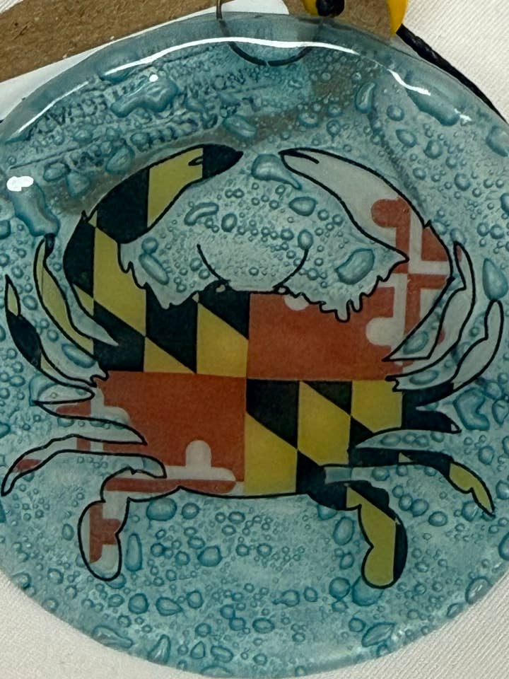 Blue Crab Md Ornament / Suncatcher for wholesale by Pampeana