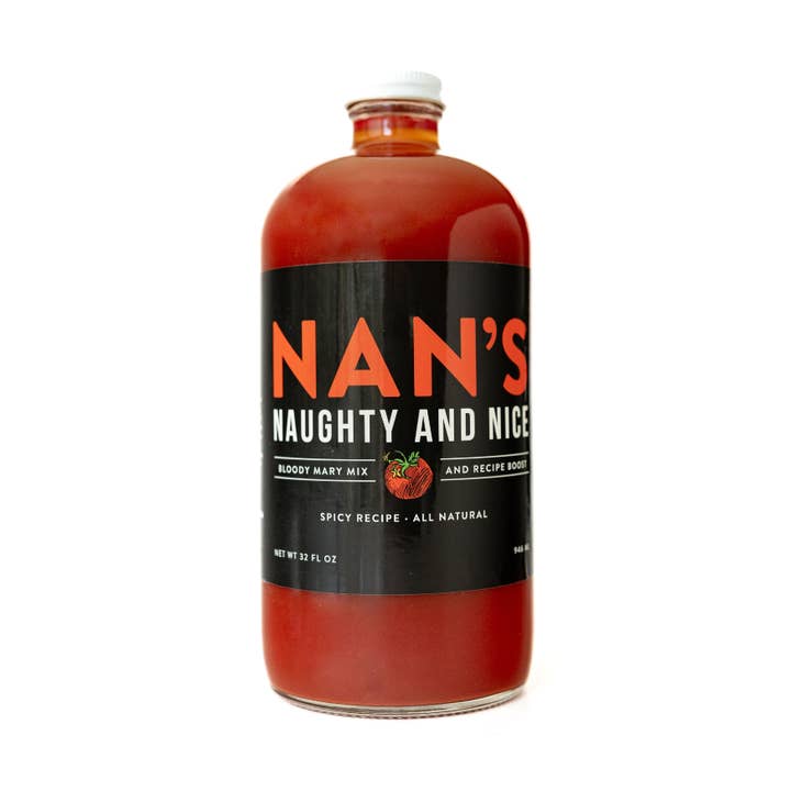 Nan's Naughty And Nice Bloody Mary Mix - Spicy - 32 oz for wholesale by Nan's Naughty And Nice Bloody Mary Mix And Recipe Boost