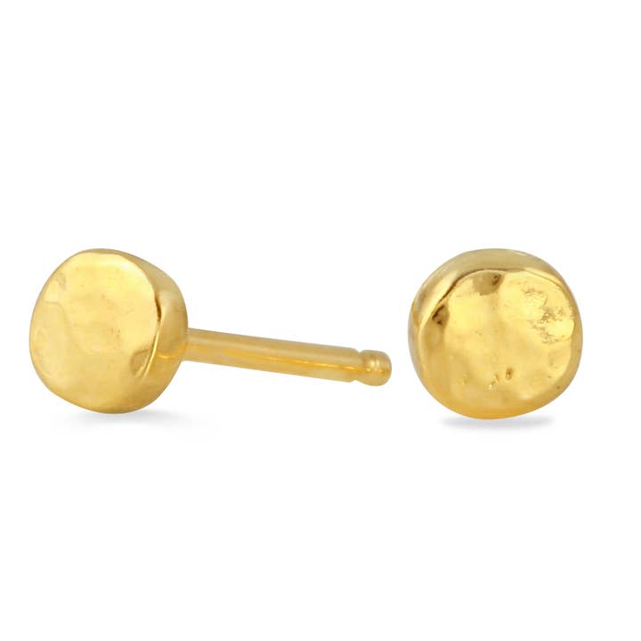 Brincos minúsculos de seixos de prata esterlina por atacado de Amanda K Lockrow