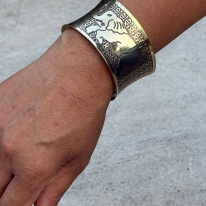 Lungta Imports - Wholesale Cuff Bracelet - Handcrafted Elephant Cuff Bracelet Bohemian Hippie Ethnic 4