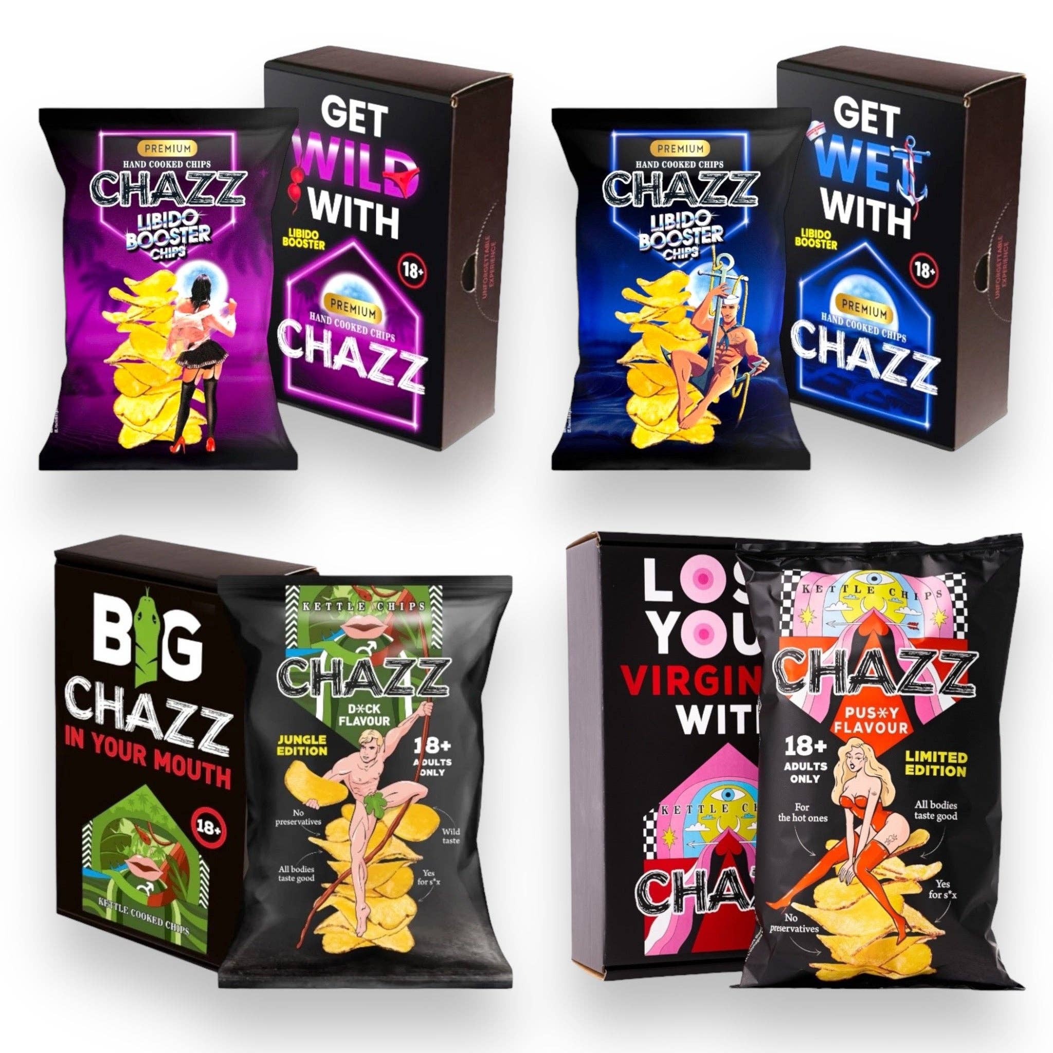 Kinky Pleasure - Wholesale Chips - Kinky Pleasure X Chazz Chips - 4 Models - In Colour Giftbox1