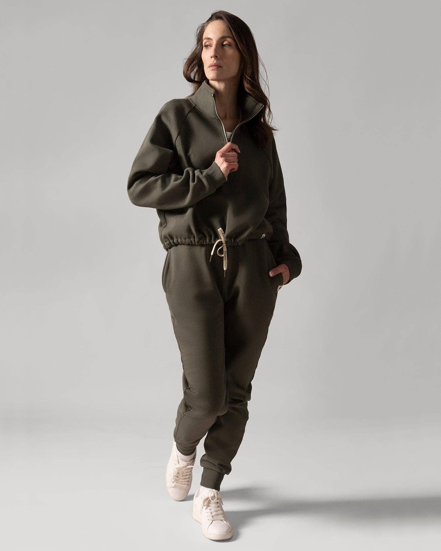 Wayfarer sweatshirt - Moss for wholesale on Faire1