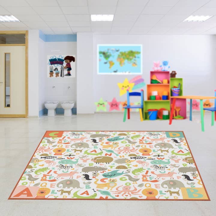 Quickway Imports - Wholesale Area Rug - Kids & Baby - Colorful Kids Classroom Playroom Play Seating Area Rug3