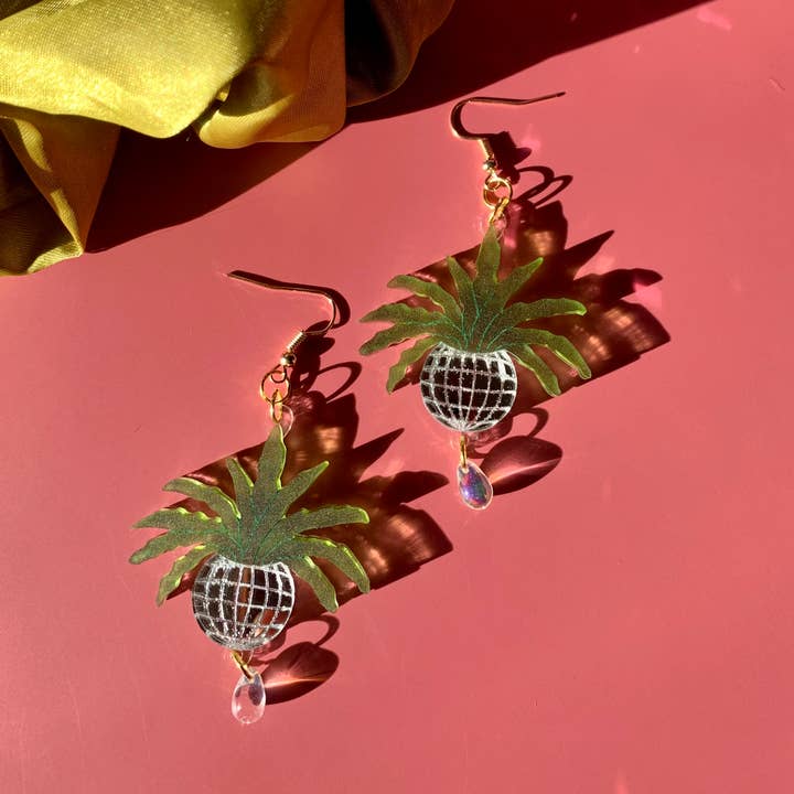 Not Picasso - Wholesale Dangle Earrings - Disco Ball Planters0