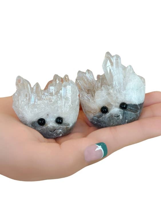 Quartz Crystals with Faces- Punk Rocks Crystal Hedgehogs for wholesale by Picki Nicki