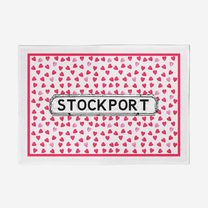 Red Heart Kökshandduk för wholesale av tinned snail