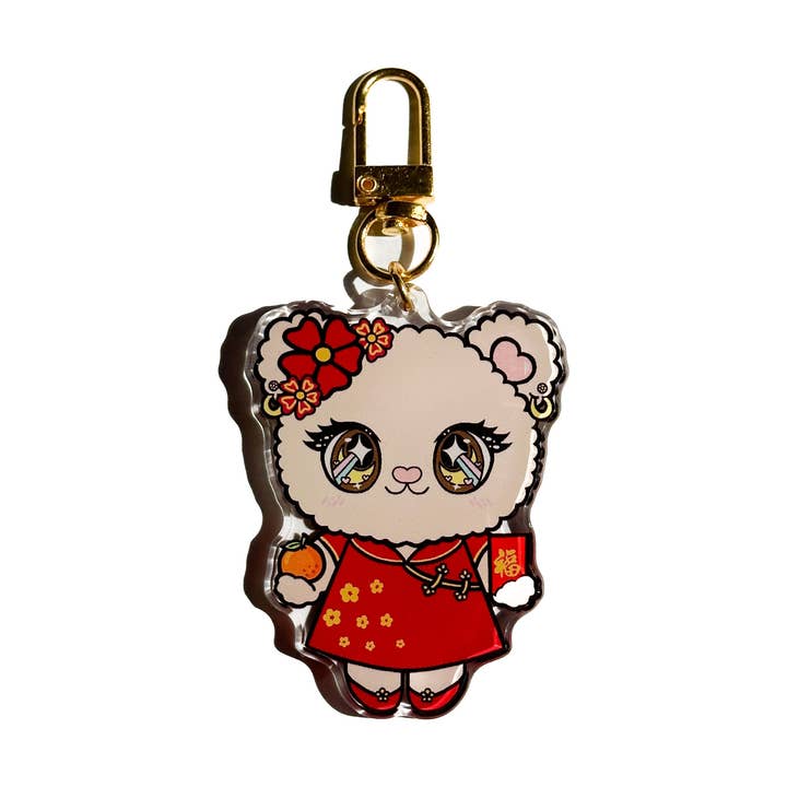 Vivi-Bear "Luck to the New Year" Keychain for wholesale by Cyndercake