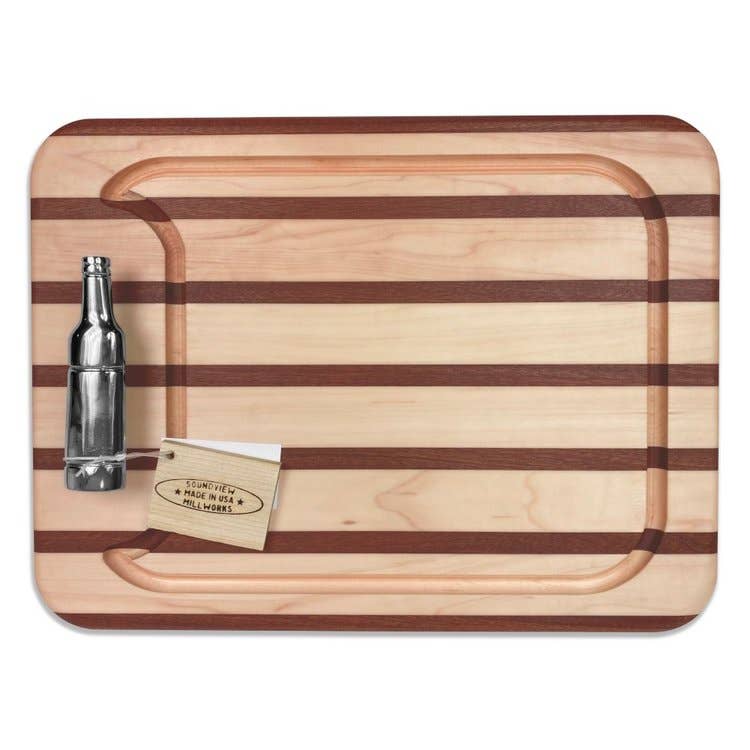 Soundview Millworks - Wholesale Cheese Board - Wine Bottle Handle Appetizer Boards1