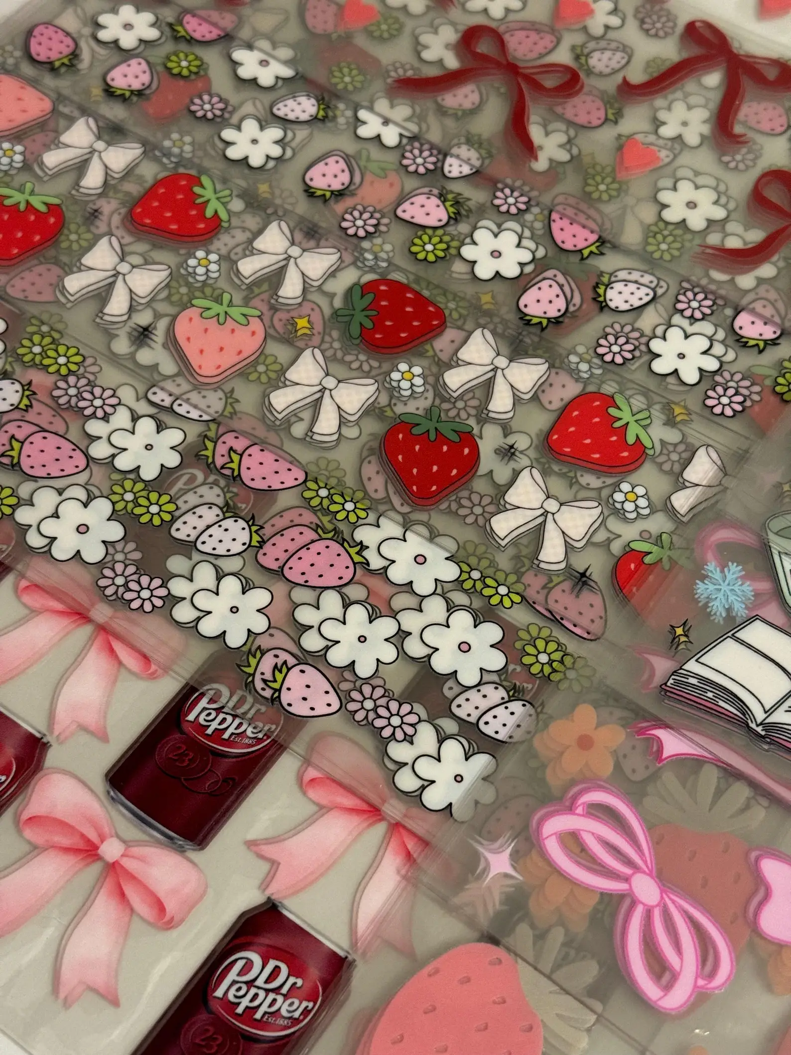 Crafty Treasures - Wholesale Sticker - GIRLY Theme Bundle of 5, 10 UV DTF 16oz Wraps, Wholesale, uv1