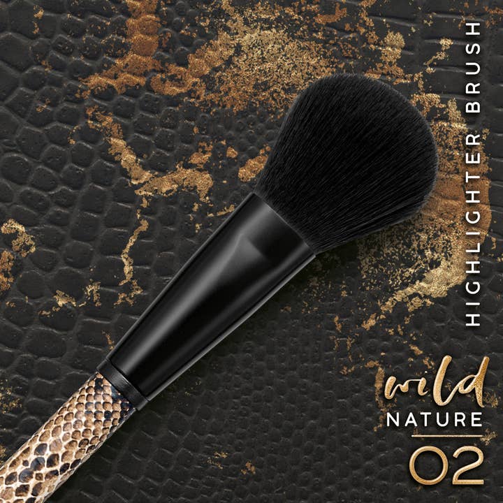 Dobner Kosmetik - Wholesale Cheek/Face Makeup Brush - WILD NATURE Highlighter Brush 02