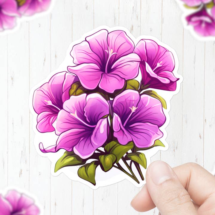 Petunia bloemsticker voor wholesale door Mystical Clarity