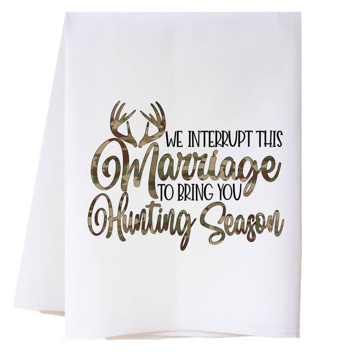 Hunting 12 Kitchen Towel for wholesale by Cora & Pate