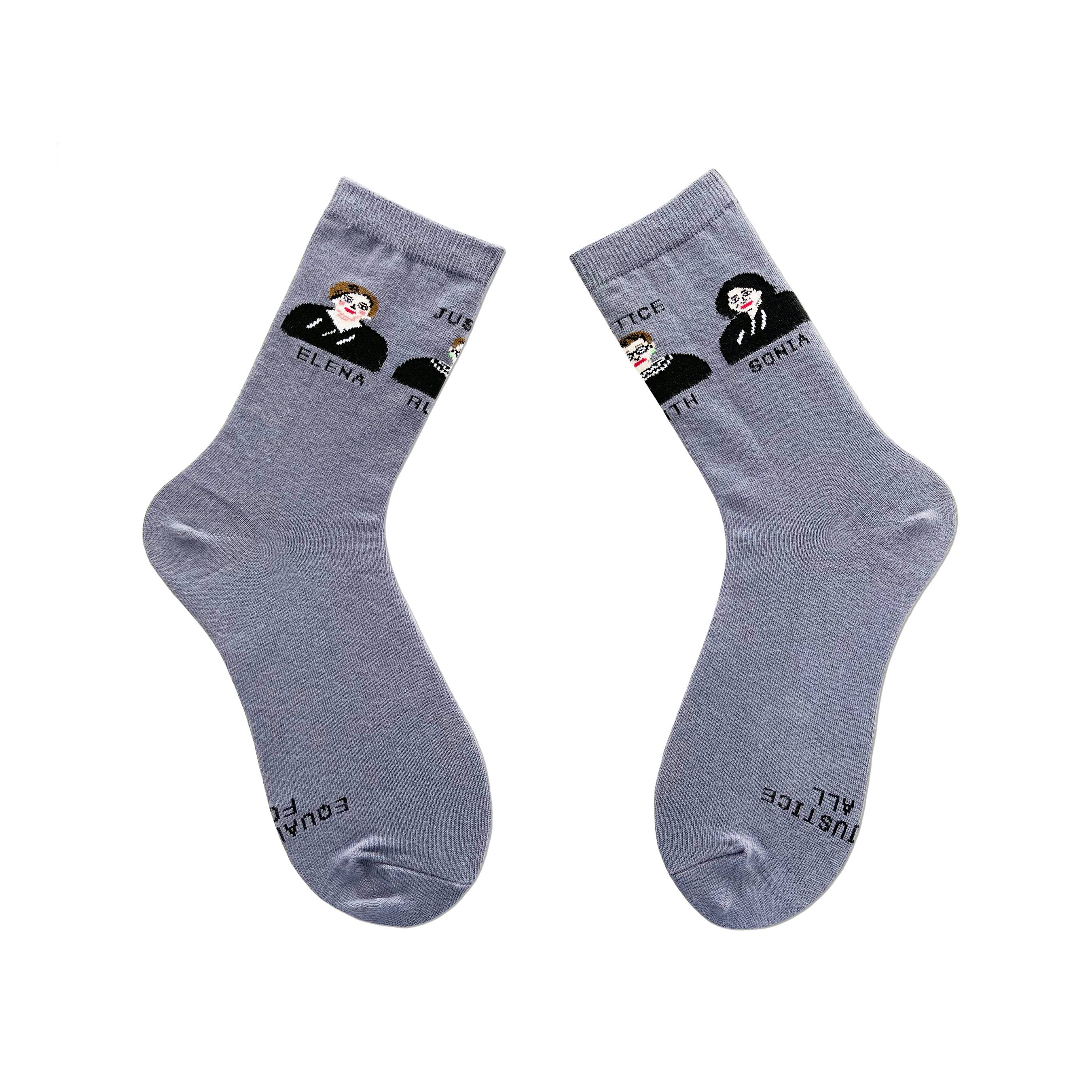 Maggie Stern Stitches - Wholesale Socks - Women's - The Supremes (RBG, Kagan, Sotomayor) Crew Socks Medium8