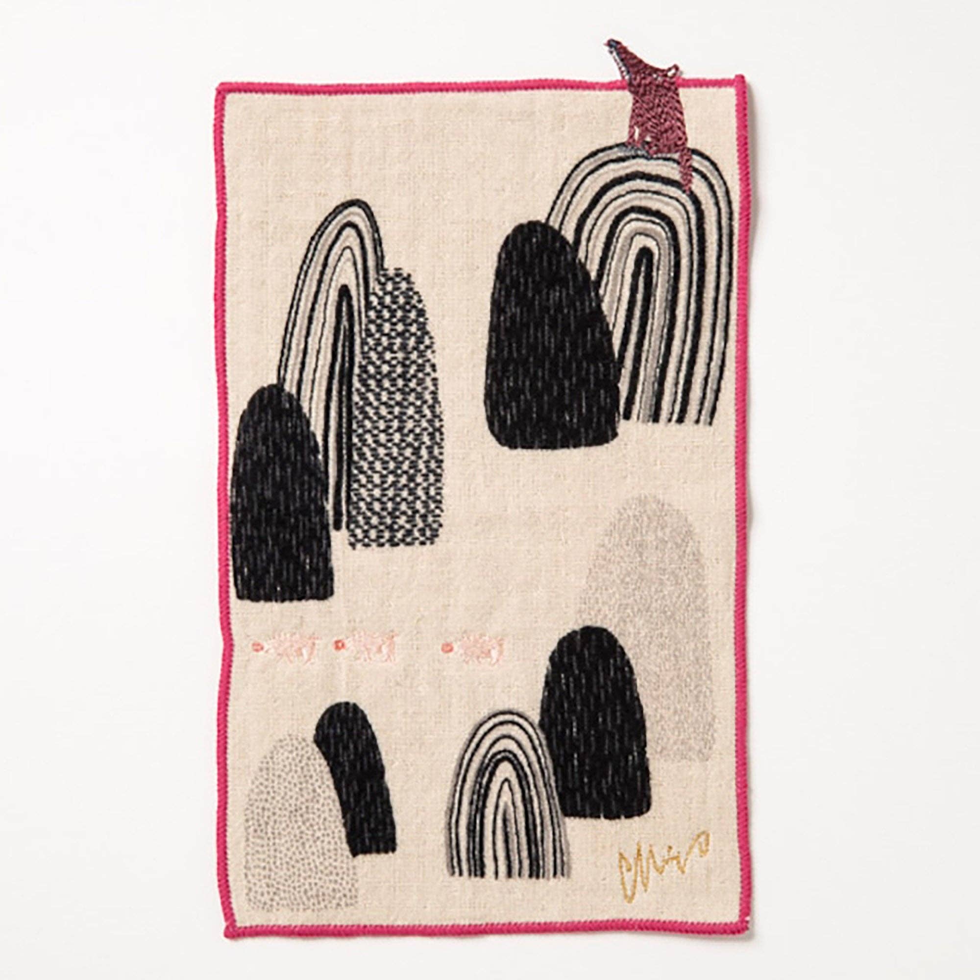 MinoCraft - Vendita all'ingrosso Tovaglioli da tavola in stoffa - Asciugamano in cotone ricamato giapponese2