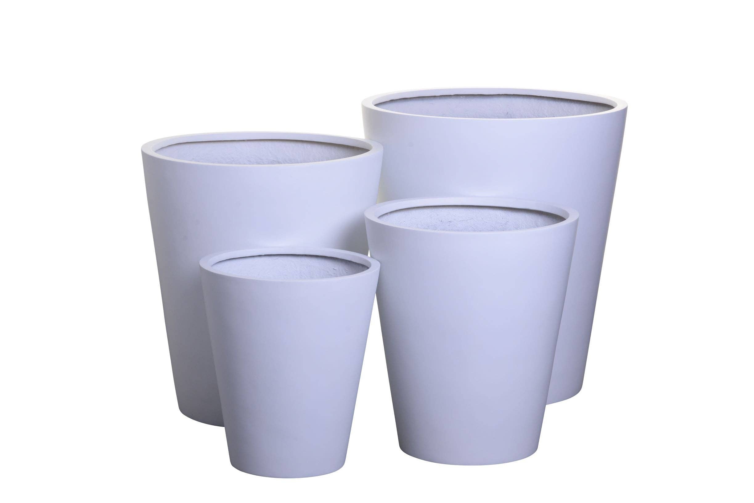 White Pompeii Planters-White CN1071 for wholesale on Faire