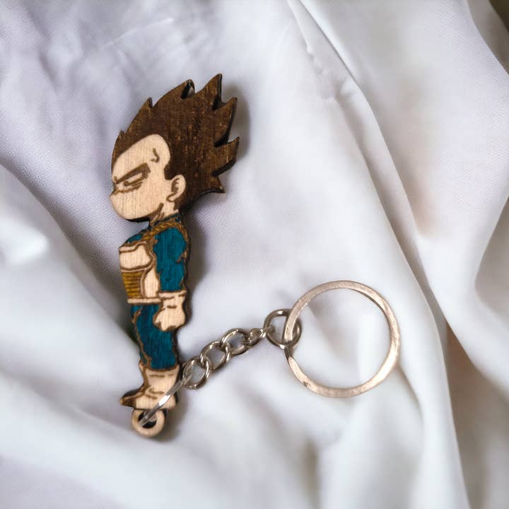 Studio Rima – wholesale Keychain – Unisex – Vegeta & Bulma Capsule Corp Keychain Wall Mounted Key Holder