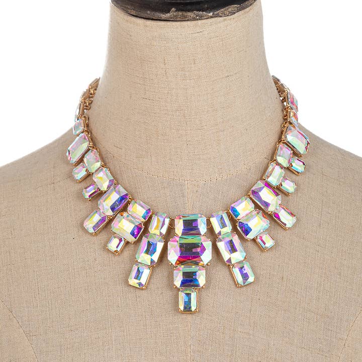 Eye Candy Los Angeles - Wholesale Pendant/Charm Necklace - Angela AB Crystal Statement Necklace
